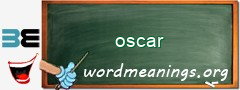 WordMeaning blackboard for oscar